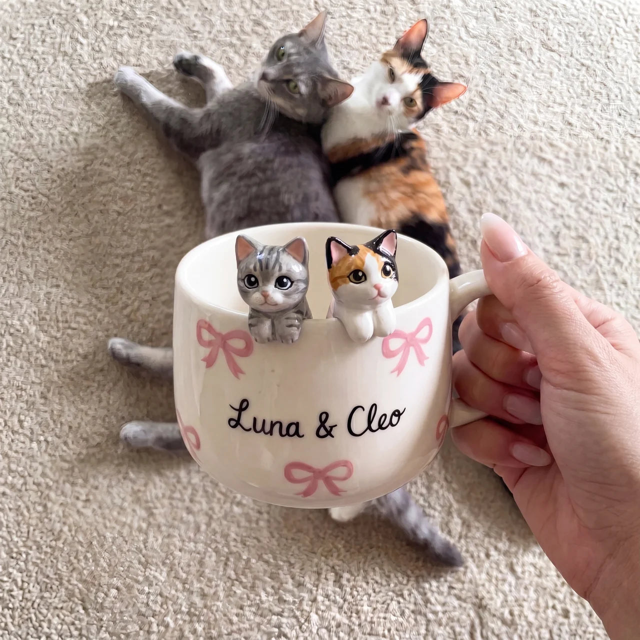 Custom 3D Pet Figurine Mug